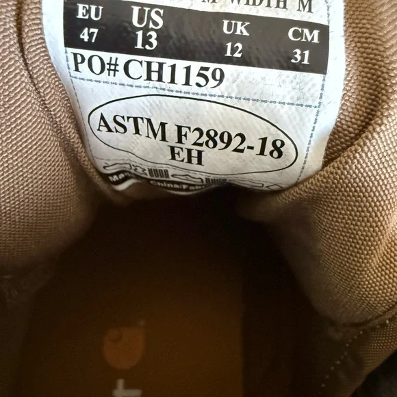 Carhartt Men's Tan Lace-Up Boots